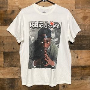 Poetic Justice Tupac T-Shirt Size Large Movie Film Rapper